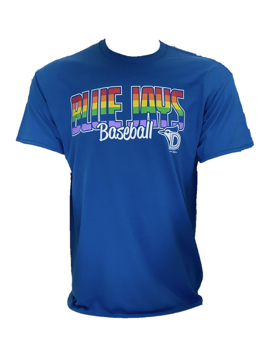 Logo Milb store dunedin blue jays pride shirt, hoodie, longsleeve