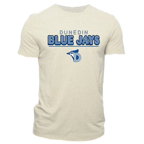 Dunedin Blue Jays Retro Cream Tri-Blend T-Shirt