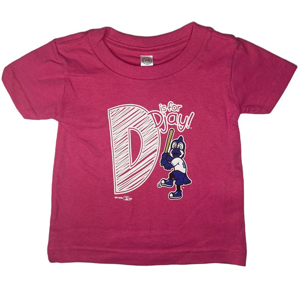Dunedin Blue Jays D is for DJay Pink Toddler Tee