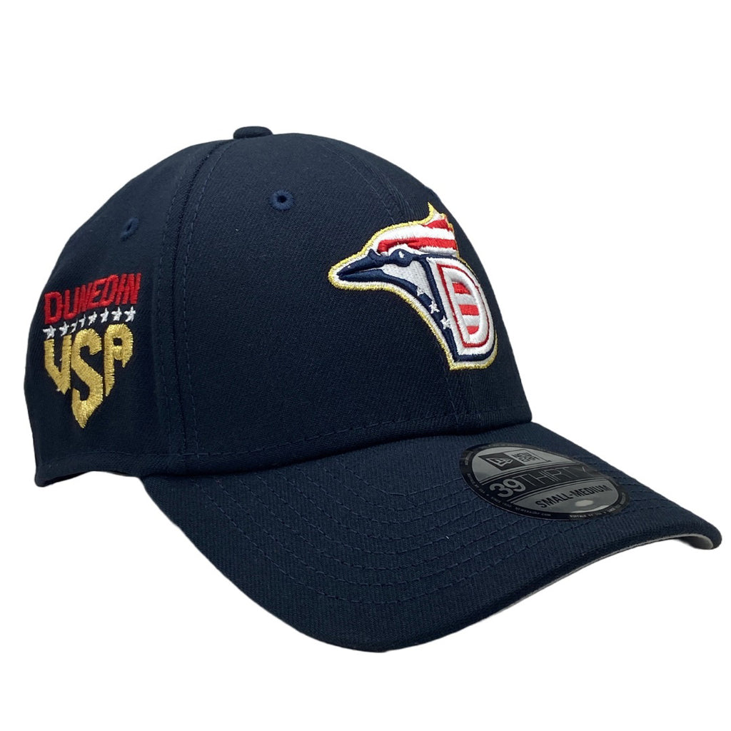 Toronto Blue Jays MLB New Era July 4th - Stars & Stripes 39THIRTY Flex Hat-Red - L/XL