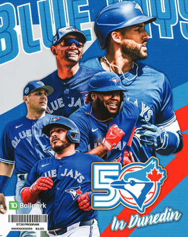 2026 50th Season Toronto Blue Jays Spring Training Program