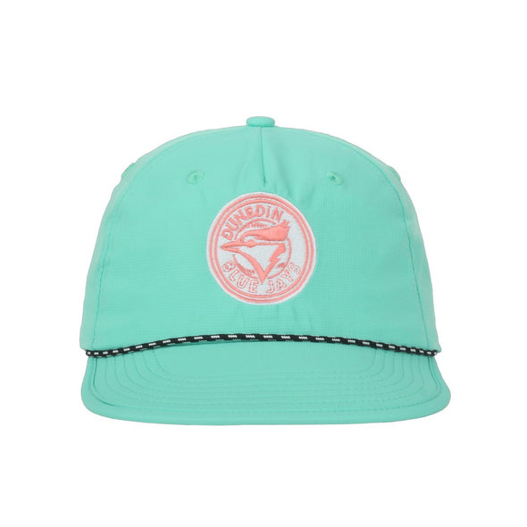 Dunedin Blue Jays Sea Foam 5 Panel Packable Cap