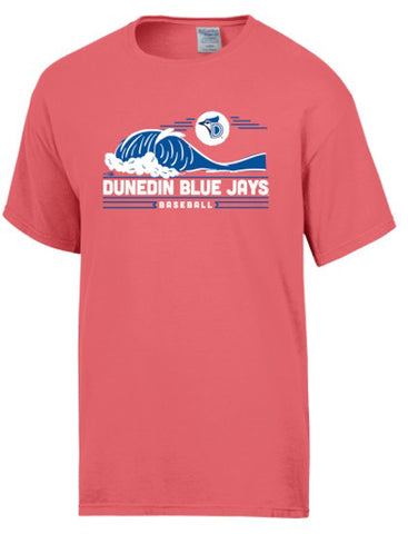 Red blue jays baseball shirt deals